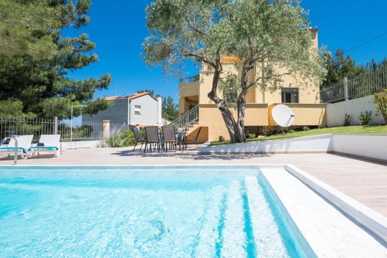 Louloudis Pool Villa Skala Rachoni  Buitenkant foto