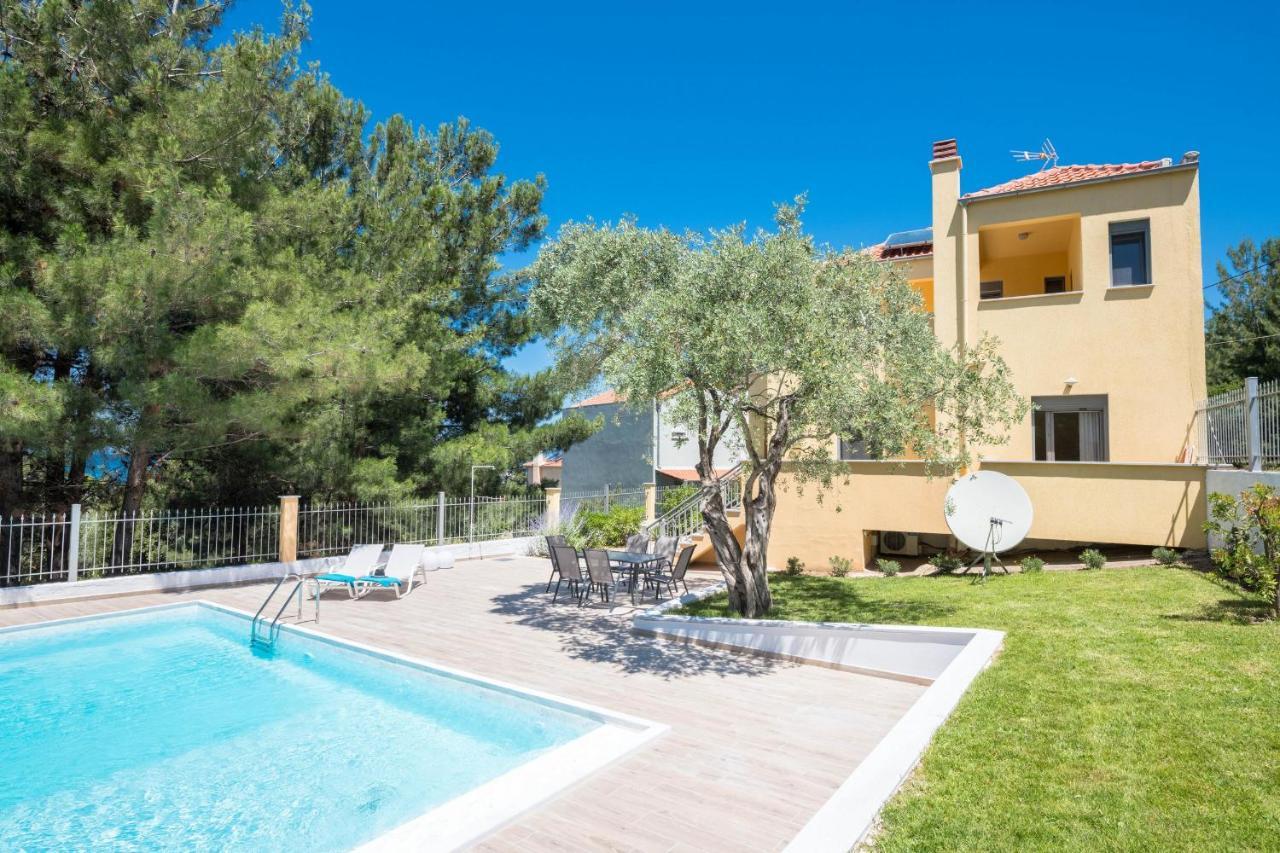 Louloudis Pool Villa Skala Rachoni  Buitenkant foto