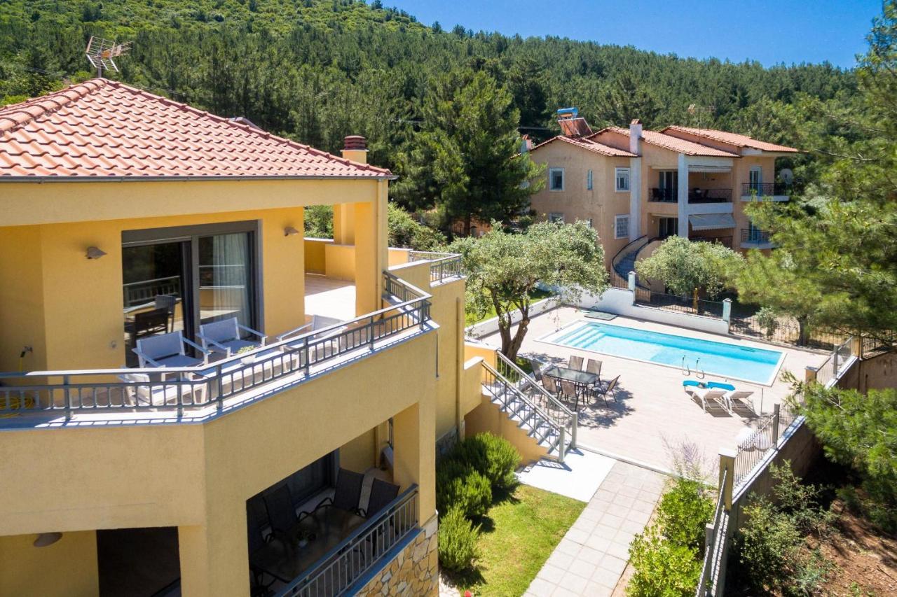 Louloudis Pool Villa Skala Rachoni  Buitenkant foto