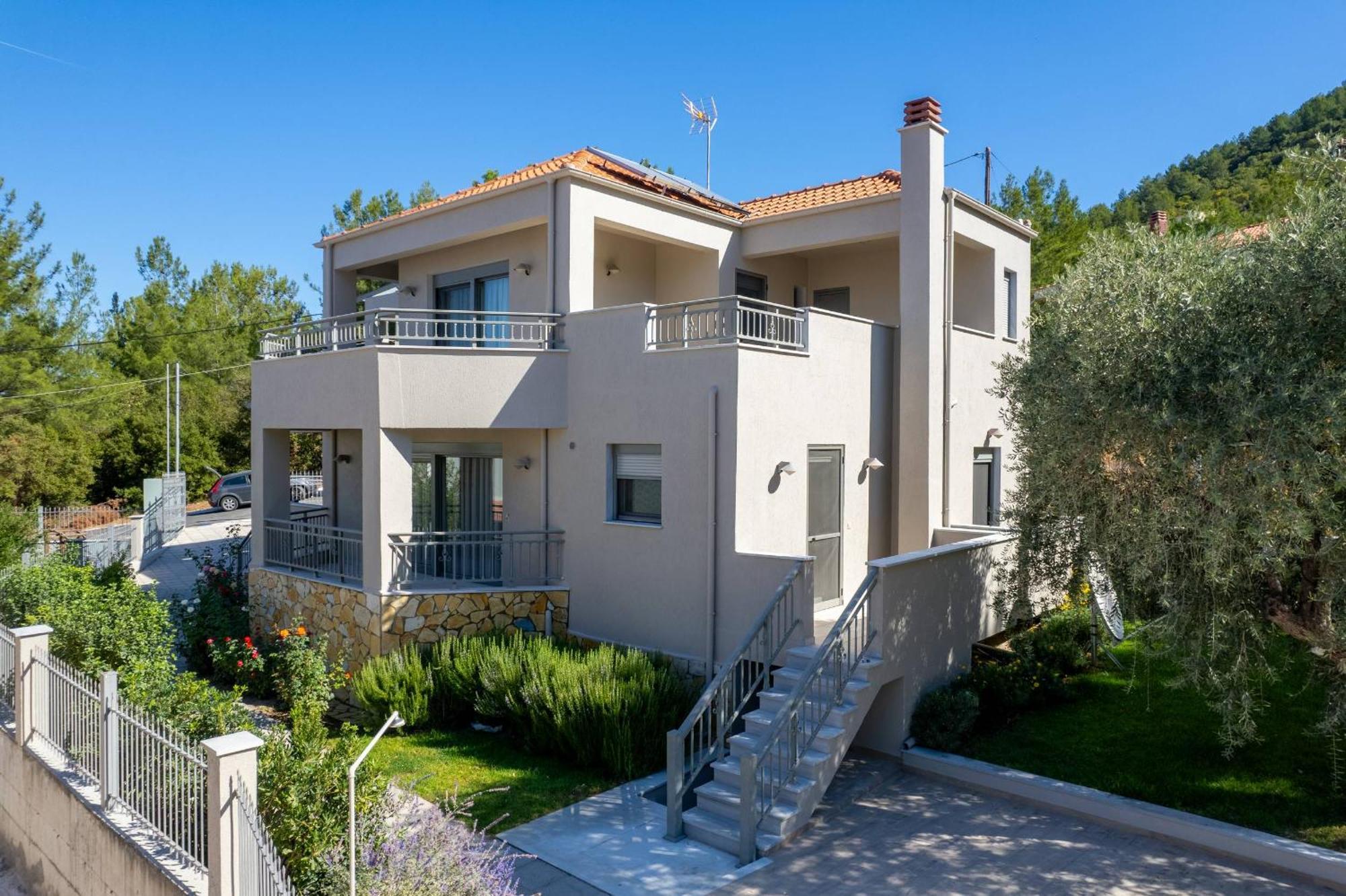Louloudis Pool Villa Skala Rachoni  Buitenkant foto